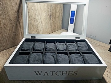 Organizer pudełko do przechowywania zegarków