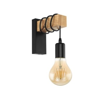 Kinkiet RETRO Lampa ścienna LOFT drewno