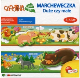 MARCHEWECZKA duże czy małe układanka puzzle