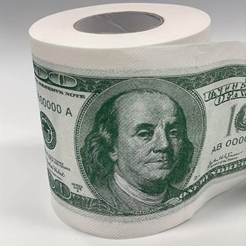 Papier toaletowy o wartości 100 $ super gadżet