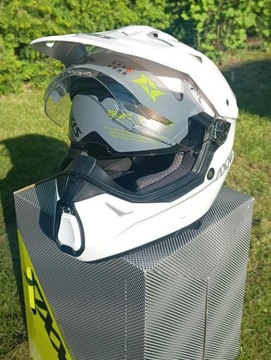 Kask AXXIS WOLF DS WHITE Adventure Enduro Offroad ADV rozm. 57-58 cm NOWY