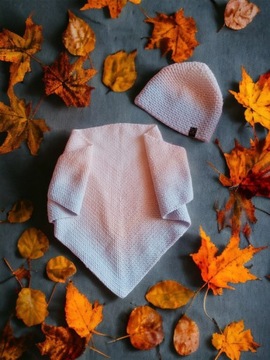 Zestaw czapka i chusta jesień zima GOTOWE 
