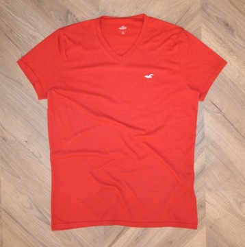 Hollister Abercrombie _ koszulka logo v-neck _ S