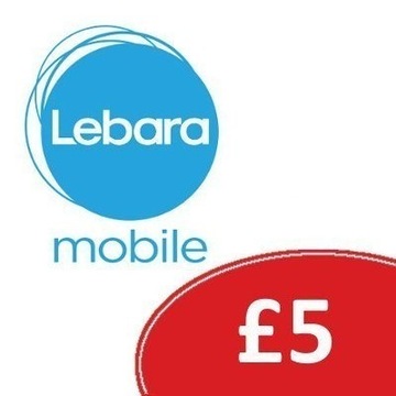 Doładowanie Lebara Mobile 5 GBP kod Anglia UK