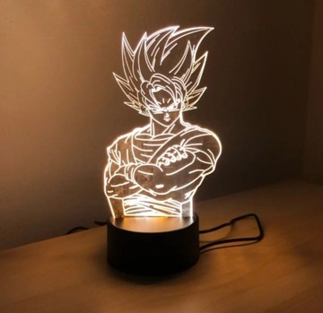 Lampka LED 3D Dragon Ball Goku – idealny prezent