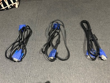 ==Kabel do monitora VGA 1,5m D-Sub  3 szt.==