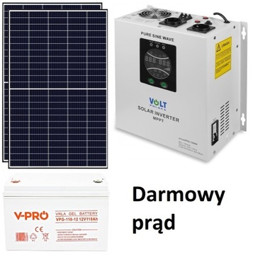 Solarny zestaw na działkę max 1000W Fotowoltaika