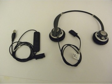 Plantronics Encorepro + DA40 słuchawki CallCenter