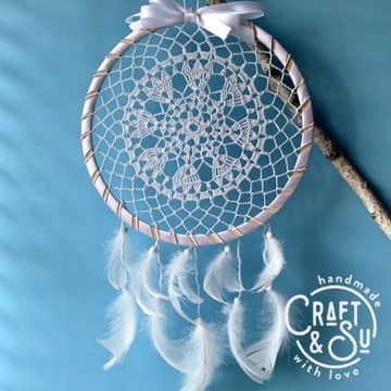 Łapacz snów dreamcatcher handmade (szydełko)