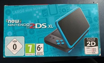 New Nintendo 2DS XL / 5 Gier! / stan BDB + zestaw!