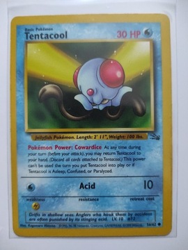 Karta Pokemon Tentacool Fossil 56/62