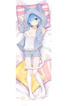 Re:Zero Rem Anime Dakimakura 140x40 poszewka