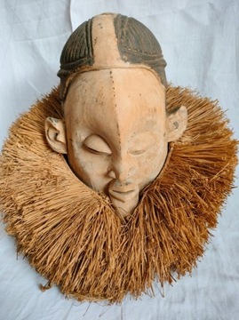 Maska Afrykańska Suku Hemba.Orginalna Afrykańska