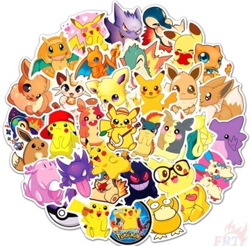 Naklejki Pokemon Pikachu 25 sztuk Zestaw Nowe