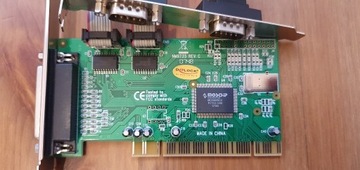 Delock NM9735 REV C karta PCI 1 x LTP 2 x RS232