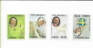 PAPIEŻ JAN PAWEŁ II ZAMBIA 1989 ROK