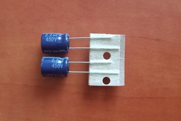 Kondensator elektrolit. 400V 2,2uF 85'C [2szt.]