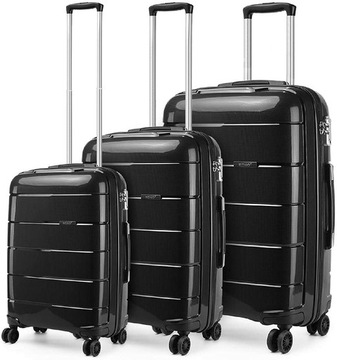 Zestaw walizek podróżnych z twardą obudową 3w1