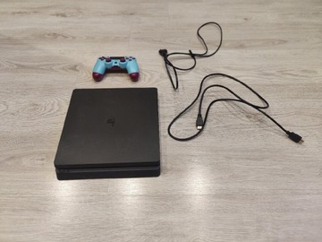 PlayStation 4 Slim 1TB + Pad + Okablowanie 