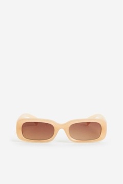 H&M okulary przeciwsłoneczne wąskie geometryczne