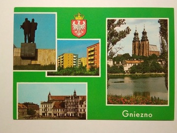 GNIEZNO widoki pomnik herb KAW 1985