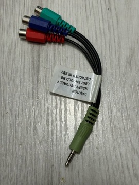 Przejściówka ADAPTER Component RCA mini-JACK 3,5