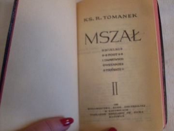 Mszał II Ks. Tomanek 1960