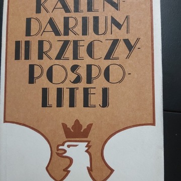 Kalendarium II Rzeczypospolitej-wydanie 1990r.