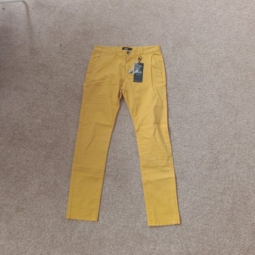 Spodnie Męskie Żółte 
