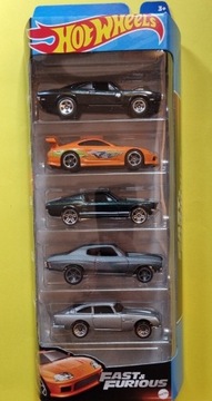 Hot Wheels 5 pak Fast & Furious Supra , Dodge