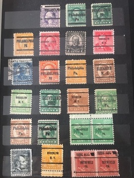  stare znaczki USA cenny zbiór,rzadkie stemple,