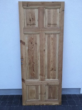 Stare drzwi drewniane VINTAGE piaskowane 03
