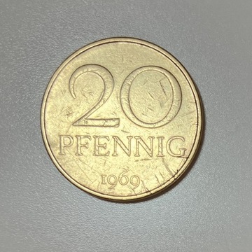 20 pfennig 1969 rok