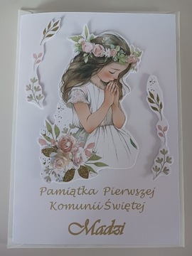 Pamiątka Pierwszej Komunii Świętej personalizacja