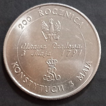 10000zł z 1991r. 200 rocznica konstytucji 3 maja 