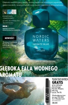 Nordic Waters Infinite Blue dla niej + gratis tusz