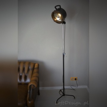 Lampa stojąca szperacz loft industrial 