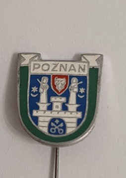 Stara przypinka PRL Poznań (emalia)