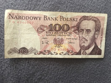 Stare 100 złotych 