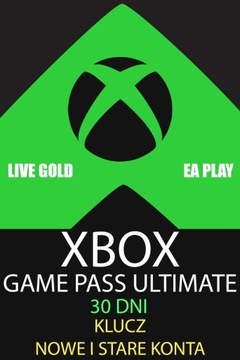 XBOX GAME PASS ULTIMATE GOLD 30 DNI KLUCZ STARE