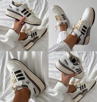 Buty damskie Adidas Forum 84 Low White Brown 36-40