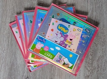 Świnka Peppa puzzle kartka urodzinowa zaproszenie 