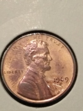 Moneta 1 cent usa Lincoln 1969 s