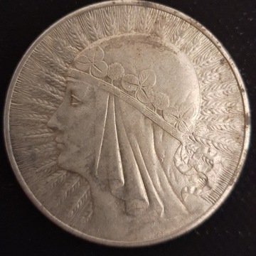 Moneta 10 zł - Głowa Kobiety - 1933