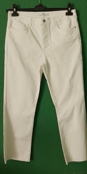 Nowe białe spodnie rurki damskie szerokie rozmL/Xl