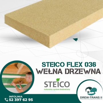 Wełna drzewna Steico Flex 038 maty termoizolacjne