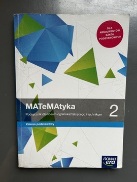 Podręcznik matematyka 2 Nowa Era