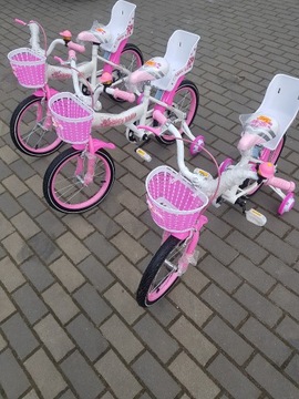 Rower ROWEREK dziecięcy Happy Baby 16 cali różowy 