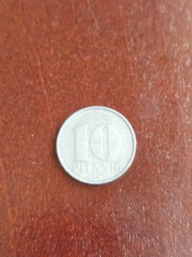 Moneta 10 pfennig NRD Niemcy 1967 Berlin AU
