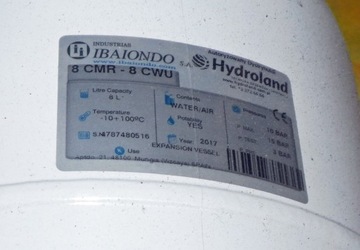 Naczynie przeponowe Hydroland 8 CMR -  8 CWU